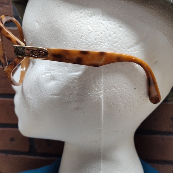 Christian Dior tortoise shell frames only retro hippie glasses 70's - Picture 4 of 11